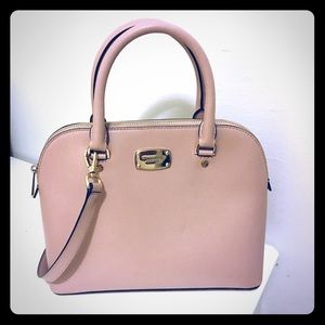 Light Pink Michael Kors Dome Satchel Bag